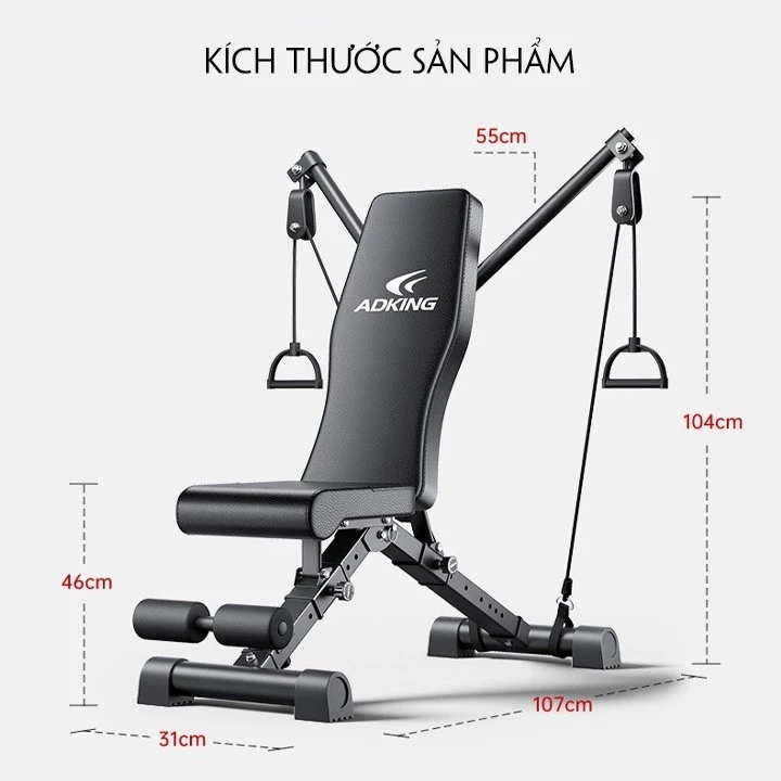Ghế tập đa năng tuỳ chỉnh góc độ